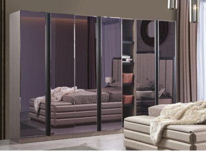 Modern Wardrobe Furniture Bedroom Luxury Gray Wardrobe Cabinets